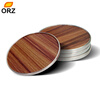 ORZ 4PCS Деревянные кружки Coasters Чай Кофейная чашка Мат Настольный декор Pad Теплоизоляция Столовая посуда Столовая посуда Кухо