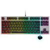 Rapoo V500RGB подсветкой игровой механической клавиатуры клавиатура с подсветкой клавиатуры компьютера клавиатуры ноутбука игровой клавиатуры черный зеленый ось rapoo
