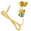 MyMei 3.5mm In-ear Headphones Earphones Creative Despicable Me Minions Design Headset qkz x41m magnetic earphones hifi fever in ear headphones transient headset heavy low quality earbuds virulent vocals