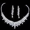 Ожерелье Свадебные выпускного вечера Rhinestone ювелирных изделий Кристалл и серьги набор