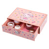 HELLO KITTY Косметический ящик для хранения подарков на день рождения Женский подарок на день Св. Валентина Подарочная упаковка с металлической ручкой KT1222 Однослойный плоский порошок Sakura