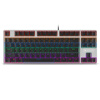Rapo V500S Alloy Edition Colorful Backlight Game Механическая клавиатура с подсветкой Клавиатура Игровая клавиатура Компьютерная клавиатура Клавиатура для ноутбука Черный черный вал клавиатура