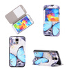 Blue Butterfly Design Кожа PU откидной крышки Кошелек для карты памяти Чехол для Samsung Galaxy S5 Mini карты памяти