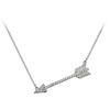 Yoursfs® Cupid Arrow Белое золото с покрытием Zircon Pendant Necklace