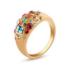Yoursfs@ Classic anillos mujer bague aros Gold Plating olor Rhinestones Studded Finger Rings