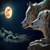 Пользовательский Любой размер Большие обои Mural Moonlight Wolf Классический мультфильм Обои для рабочего стола TV Sofa Backdrop Fresco Papel De Parede 3D фото обои 3d стерео бегущая лошадь mural гостиная hotel study классический интерьер декор обои papel de parede 3d fresco