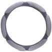 Car kiss 3D stereo mesh breathable non-slip sandwich car steering wheel sets environmental protection inner ring design gray