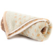 Sanli towel home textiles cotton jacquard grid rhyme face towel chocolate color