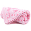 Sanli towel home textiles cotton dog dragonfly children towel peach powder