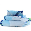 King number of home textiles Miffy rabbit genuine 1046 hair square bath set blue suit