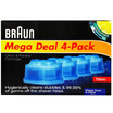 Braun Electric Shaver Cleaning Fluid 4 Boxed Mega Deal 4-Pack