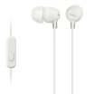 Sony SONY MDR-EX15AP in-ear smartphone phone headset compatible with a variety of smart phones white