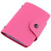 TRNFA TB-1-01 Pink Premium Leather Bag Bag Men & Women Multi Card Card Card Bank Card Holder Business Card Holder Card Holder Fashion Anti-Dehardrant Card Case