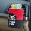Iron arm Astro Boy car outlet pockets car cup holder mobile phone key storage bag debris storage bag cute cartoon red black XSJ-02