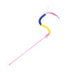 Juguete Interactivo Para Mascotas Toy Tease Cat Wand Toy Con Colorido Lindo Felpa Gusano Catcher Fashion Funny Cat