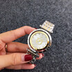 PANDORAS Brand New Women Watch Lady Steel Quartz Models Wristwatch