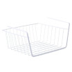 Metal Wire Under Shelf Hanging Storage Basket Space Saving Cabinet Organizer Holder for Bookshelf Kitchen Closet Office Desk Cupbo