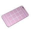 Lattice Grid Protective Brushed Aluminium Hard Back Funda Con Tapa Para Apple IPhone 6 Pink