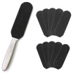 Pedicure Foot File Removedor De Callos Para Piel Muerta Scrubber De Escofina De Pie De Acero Inoxidable Con 10 Piezas De Repuesto Gratuito Arenillas D