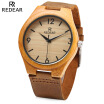 REDEAR SJ 1448 - 8 Reloj De Pulsera Con Correa De Cuero Y Reloj De Cuarzo Para Hombre