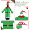 1 Unidades Wine Hold Bottle Cover Decoration Home Party Christmas Elf Wine Bag