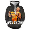 Suéter Con Capucha Europeo Y Americano Kobe Bryant Kobe Bryant 3D Digital Casual Suéter Con Capucha Hombres 3XL