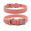 Collar Ajustable De Microfibra Suave De Color Puro Simple Para Mascotas Para Perros Pequeños Y Medianos Gatos