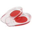 Soft Silicone Increase Heel Support Pad Cup Gel Shock Cushion Orthotic Insole Plantar Care Half-height