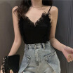 Moda Mujer Sexy Crop Tank Tank Solid Lace Strappy Camis Ladies Summer Casual Tank Tops Chaleco Sin Mangas Croptops Blusas