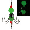 Cadena Anzuelo Integrado Noche-luminoso Acero Inoxidable Pulpo Calamar Ganchos De Púas Aparejos De Pesca Nocturna Accesorios