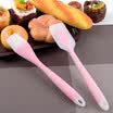 Rascador antiadherente NeillieN espátula de crema para pasteles barrido de comida de barbacoa al aire libre barrido con salsa de soja de silicona utensilios de cocina rosa Dos juegos