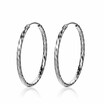 Personality Circle 925 Sterling Silver Female Fashion Exaggeration Jewelry Accessories Creative Hoop Earrings for Women Girls