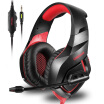 ONIKUMA K1 Gaming Over-ear Headset 35mm Stereo On-ear Headphones w Retractable Microphone Volume Control Noise Canceling for La