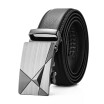 Classic Male Business Style Belts Automatic Wild Irregular Pattern Buckle