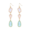 NeillieN fresh alloy gemstone crystal drop ladies earrings simple wild European&American fashion cross-border jewelry wish exp