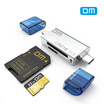 Damai DM Apple lighting interface Type-C interface card reader multi-function two-in-one support SD TF driving recorder mobile phone storage memory card dual card dual reading