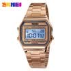 Casual SKMEI Men Women Stainless Steel LED Digital Sport Quartz Wrist Watch