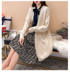 2018 autumn&winter new sweater jacket womens long&thick&loose knitted sweater cardigan sweater
