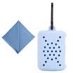 Los deportes portátiles de secado rápido de microfibra hacen frente a la toalla con funda de silicona adecuada para el exterior de natación que viaja alpinismo