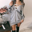 Casual fashion necktie tether long sweater