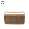 WH hs456 speaker bluetooth portable boombox handle bass FM cloth square wireless enceinte bluetooth portable puissant
