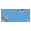 KUMISUO mouse pad self-supporting large large mouse pad M2 mat light blue whale 7003004MM thickening lock game pad office mouse pad