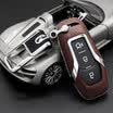 Accesorios para el automóvil Capa superior Carcasa de cuero Llavero para Ford 15-17 EDGE 13-16 nuevo Mondeo 20L 16-17 Explorer