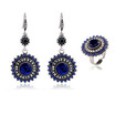 Rncient Bohemian Ethnic Wind Hanging Earrings in Sun Flower Eardrop Types Australia Women Two pieces Earrings Set