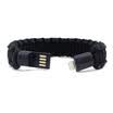 Deporte Nylon creativo 8PIN Cable de datos USB Bead Pulsera Línea Cable de carga de datos para el teléfono Android