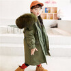 Baby girl winter clothes winter girl jacket autumn baby girl jacket natural fox fur collar girl jacket discount warm childrens