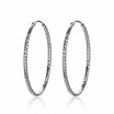Personality Circle 925 Sterling Silver Female Fashion Exaggeration Jewelry Accessories Creative Hoop Earrings for Women Girls