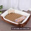 NeillieN large kennel cat litter warm season pets pads pet productsPet Dog Bed Dog House Soft Material Nest Dog Baskets