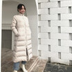 Winter 2018 new female temperament Korean version of loose show thin pure color bread cotton-padded suit long belt waist coat