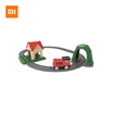 Millet MI rice rabbit track building block sound&light train set brand new sensor function will sing train a variety of cheerful melody compatible wooden track